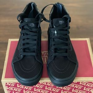 Vans Black Sk8 Hi-zip Sneakere